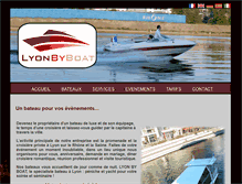 Tablet Screenshot of lyonbyboat.com